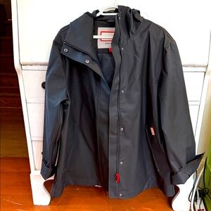 Hunter Charcoal women’s rubber Raincoat